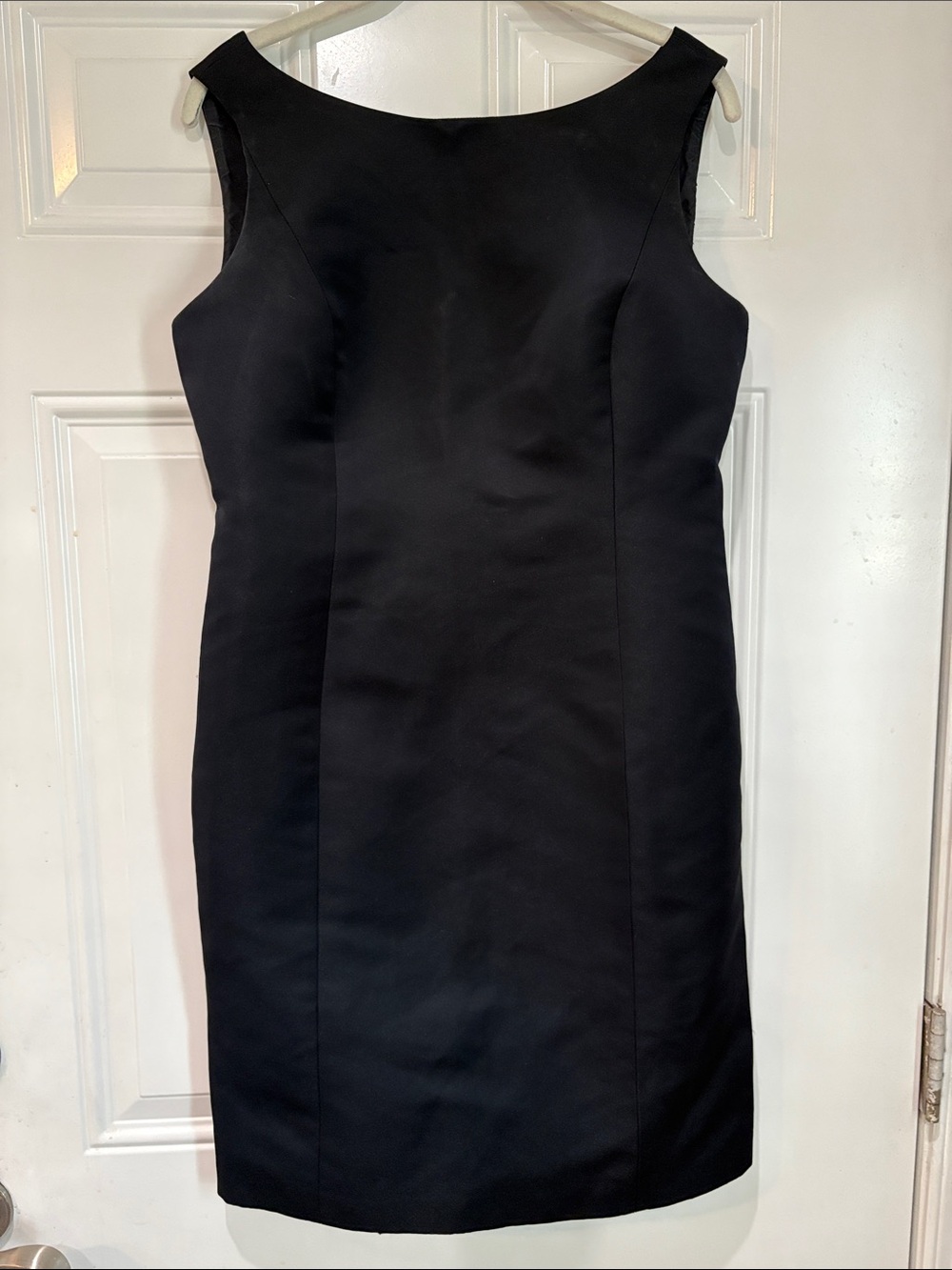 Brooks Brothers Black Sleeveless Sheath Midi Dress